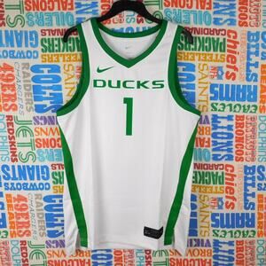 Nike Oregon Ducks Basketball Jersey Size M White Green New With Tags